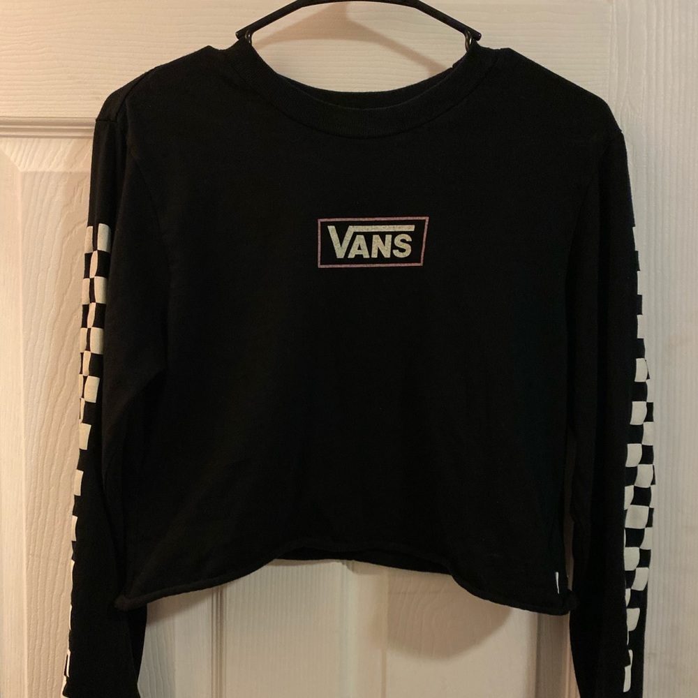 Vans Black Crop Top Size Small